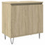 badeværelsesskab 58x33x60 cm konstrueret træ sonoma-eg