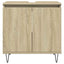 badeværelsesskab 58x33x60 cm konstrueret træ sonoma-eg