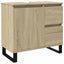 badeværelsesskab 65x33x60 cm konstrueret træ sonoma-eg