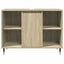 badeværelsesskab 80x33x60 cm konstrueret træ sonoma-eg