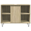 badeværelsesskab 80x33x60 cm konstrueret træ sonoma-eg