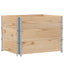 pallerammer 3 stk. 80x60 cm massivt fyrretræ