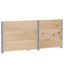 pallerammer 3 stk. 80x60 cm massivt fyrretræ