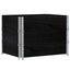 pallerammer 3 stk. 80x60 cm massivt fyrretræ sort