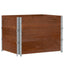 pallerammer 3 stk. 80x60 cm massivt fyrretræ brun