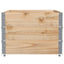 pallerammer 3 stk. 120x80 cm massivt fyrretræ