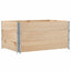pallerammer 3 stk. 120x80 cm massivt fyrretræ