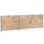 pallerammer 3 stk. 120x80 cm massivt fyrretræ