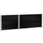 pallerammer 3 stk. 120x80 cm massivt fyrretræ sort