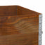 pallerammer 3 stk. 120x80 cm massivt fyrretræ brun