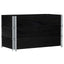 pallerammer 3 stk. 100x50 cm massivt fyrretræ sort