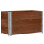 pallerammer 3 stk. 100x50 cm massivt fyrretræ brun