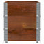 pallerammer 3 stk. 100x50 cm massivt fyrretræ brun