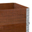 pallerammer 3 stk. 100x50 cm massivt fyrretræ brun
