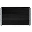 pallerammer 3 stk. 100x100 cm massivt fyrretræ sort