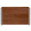 pallerammer 3 stk. 100x100 cm massivt fyrretræ brun
