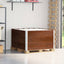 pallerammer 3 stk. 100x100 cm massivt fyrretræ brun