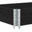 pallerammer 3 stk. 150x50 cm massivt fyrretræ sort