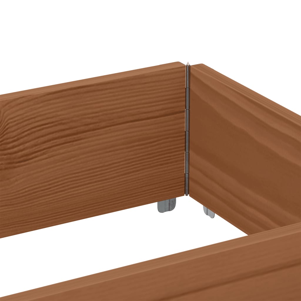 pallerammer 3 stk. 150x50 cm massivt fyrretræ brun