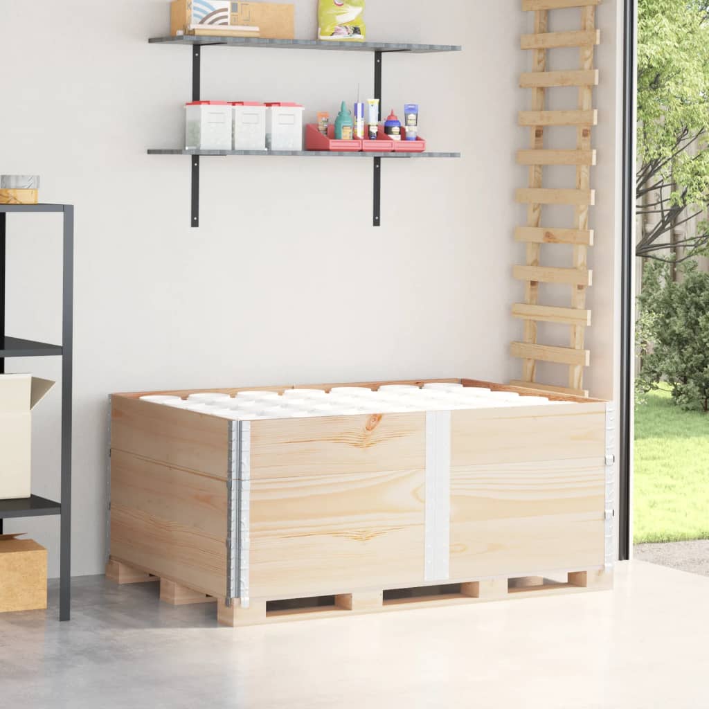 pallerammer 3 stk. 150x100 cm massivt fyrretræ billede
