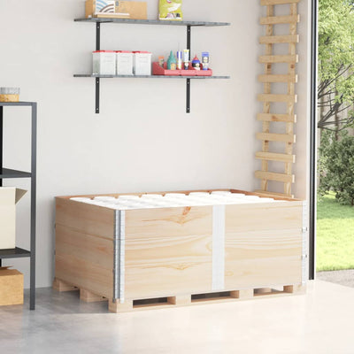 pallerammer 3 stk. 150x100 cm massivt fyrretræ