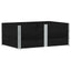 pallerammer 3 stk. 150x100 cm massivt fyrretræ sort