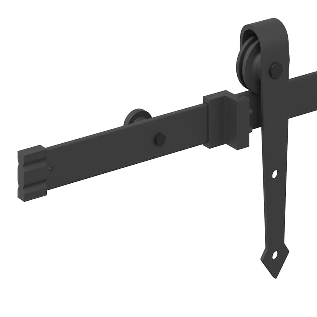 skinnesæt til skydedør 152,5 cm stål sort