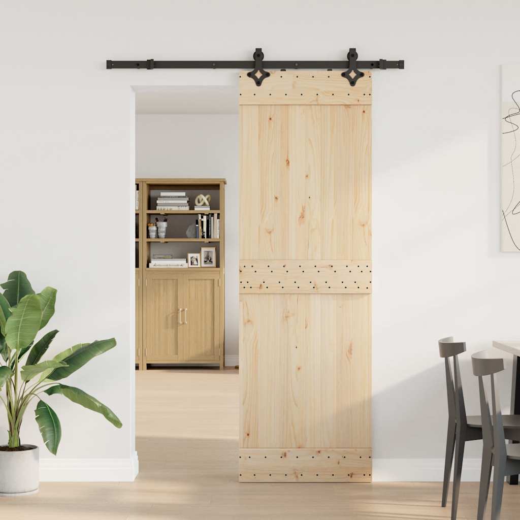skinnesæt til skydedør 152,5 cm stål sort