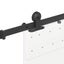 skinnesæt til skydedør 152,5 cm stål sort
