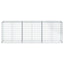 gabionkurv med cover 300x50x100 cm galvaniseret jern