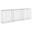gabionkurv med cover 300x50x100 cm galvaniseret jern