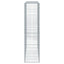 gabionkurv med cover 200x50x200 cm galvaniseret jern