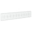 gabionkurv med cover 1100x50x200 cm galvaniseret jern