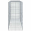 gabionkurv med cover 350x100x200 cm galvaniseret jern