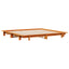 sengeramme uden madras 160x200 cm massivt fyrretræ gyldenbrun