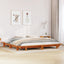 sengeramme uden madras 160x200 cm massivt fyrretræ gyldenbrun