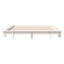 sengeramme uden madras 140x190 cm massivt fyrretræ hvid