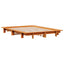 sengeramme uden madras 135x190 cm massivt fyrretræ brun