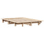 sengeramme uden madras 120x190 cm massivt fyrretræ