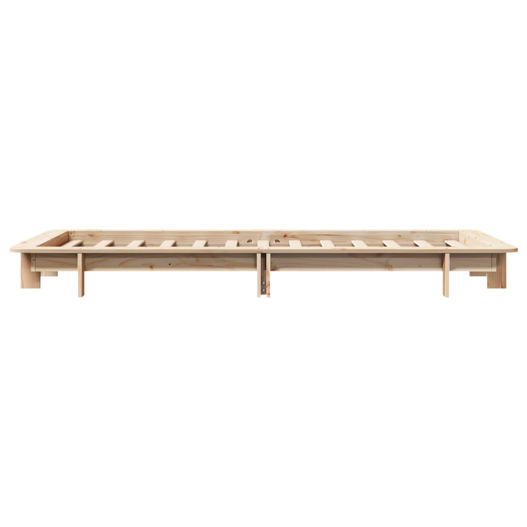 sengeramme uden madras 90x190 cm massivt fyrretræ