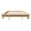 sengeramme uden madras 75x190 cm massivt fyrretræ