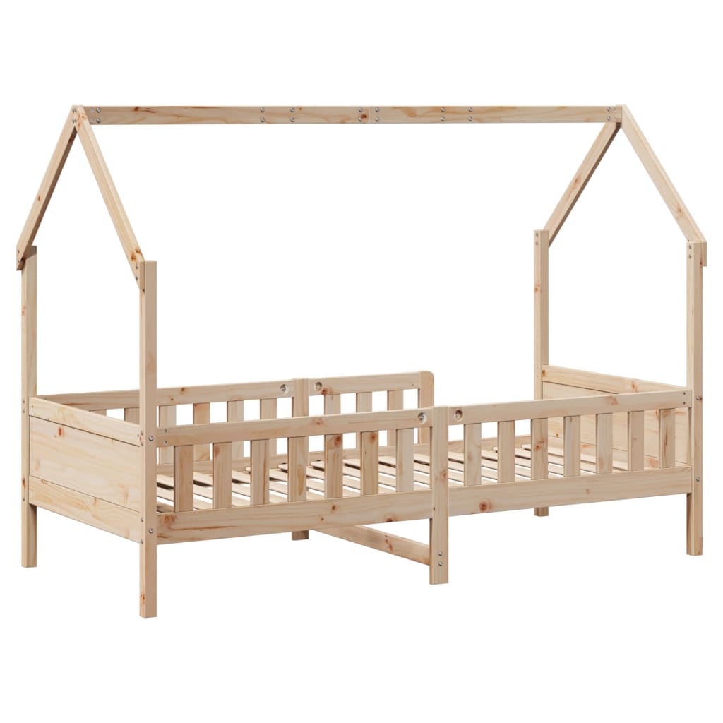 sengeramme til husseng 90x190 cm massivt fyrretræ