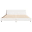 sengeramme uden madras 140x190 cm massivt fyrretræ hvid