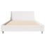 sengeramme uden madras 75x190 cm massivt fyrretræ hvid