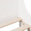sengeramme uden madras 75x190 cm massivt fyrretræ hvid