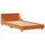 sengeramme uden madras 75x190 cm massivt fyrretræ gyldenbrun