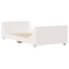 sengeramme uden madras 100x200 cm massivt fyrretræ hvid