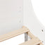 sengeramme uden madras 100x200 cm massivt fyrretræ hvid