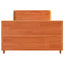 sengeramme uden madras 100x200 cm massivt fyrretræ gyldenbrun