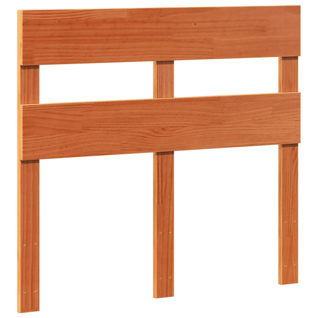 sengeramme uden madras 90x200 cm massivt fyrretræ gyldenbrun